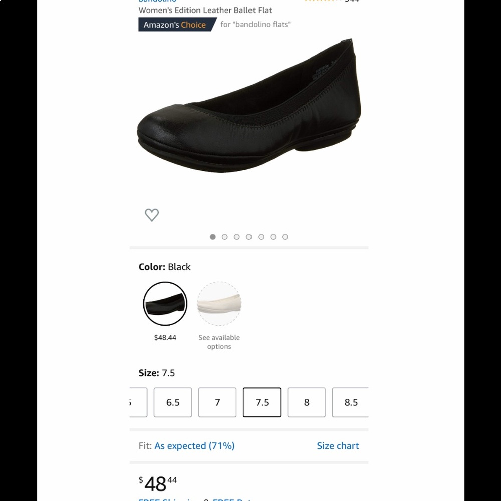 Brand new Never worn Black comfortable flats